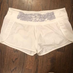 Lululemon white shorts